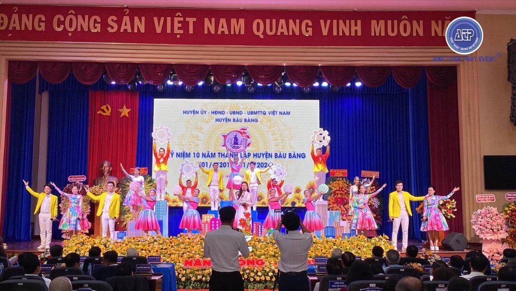 Tổ chức Lễ Kỷ Niệm Thành Lập Công Ty 5 Kỷ niệm 10 năm thành lập Huyện Bàu Bàng